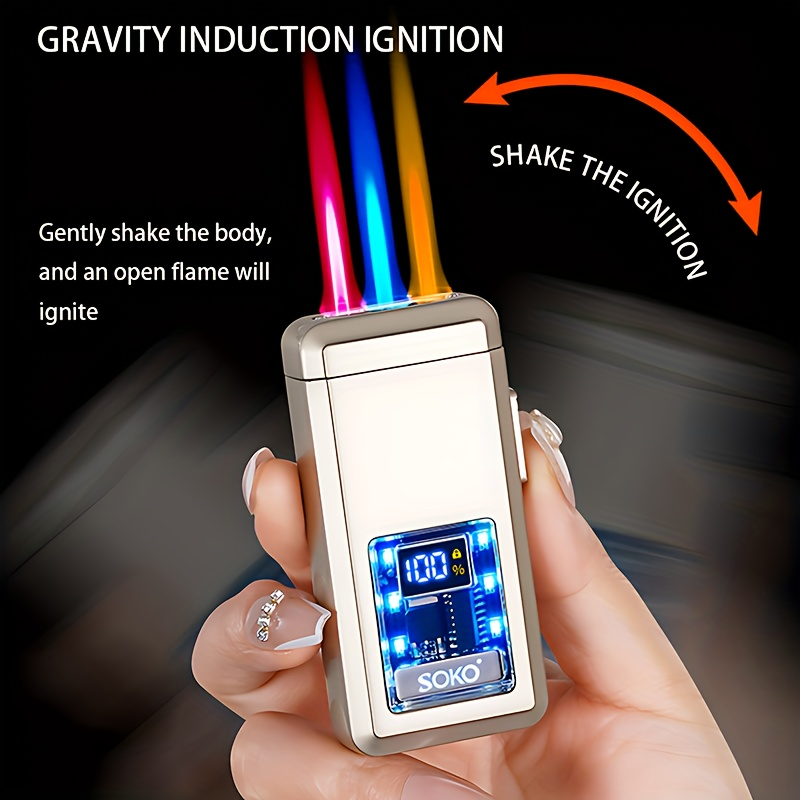 (Excluding butane gas), intelligent ignition lighter, tri color flame lighter, butane lighter, lighter