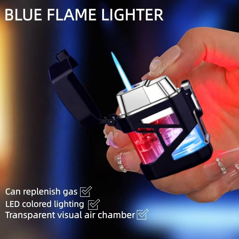 (Excluding butane gas), lighter, cool lighter, straight blue flame lighter, butane lighter
