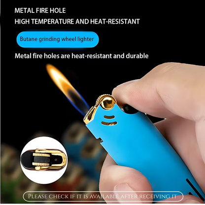 25-piece metal lighter set, candle lighter, portable compact butane lighter