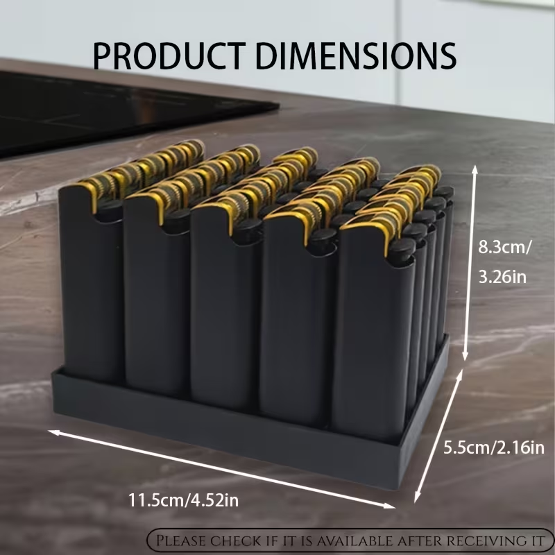 25-piece lighter set, butane lighter, candle igniter, grinding wheel igniter, metal casing