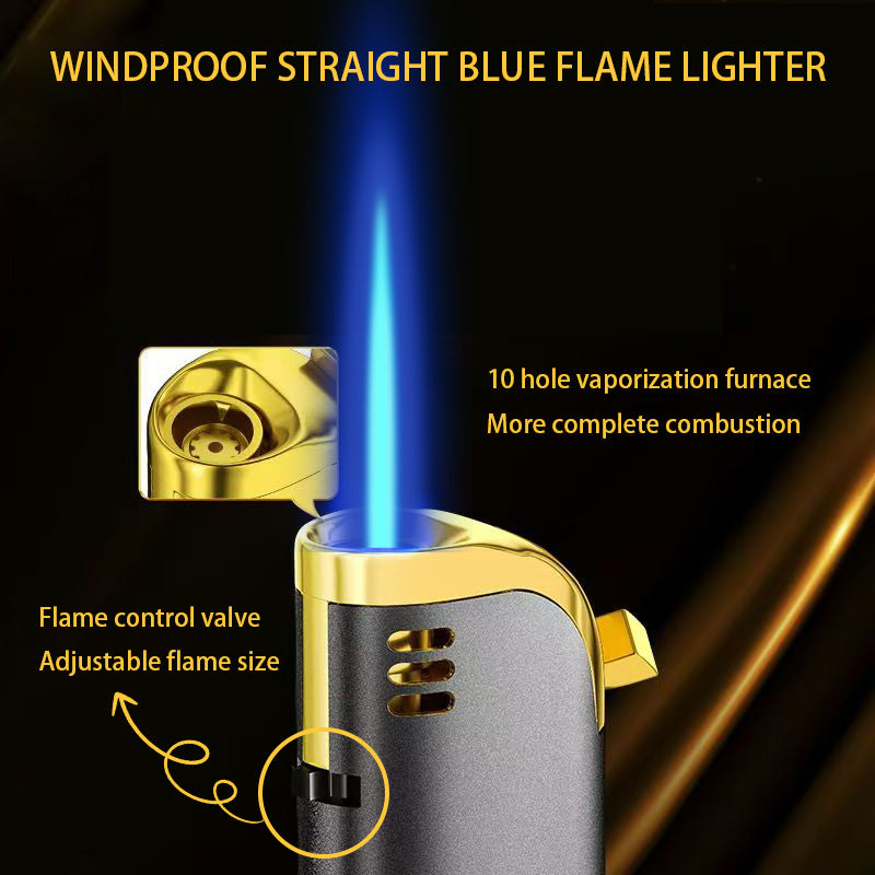 25 Pack Butane Lighter, Windproof Straight Blue Flame, Metal Body Lighter, Lightweight And Portable Lighter, Adjustable Flame Size,, Suitable for Precise Ignition, Outdoor Camping, Family, Wedding, Candle Parties