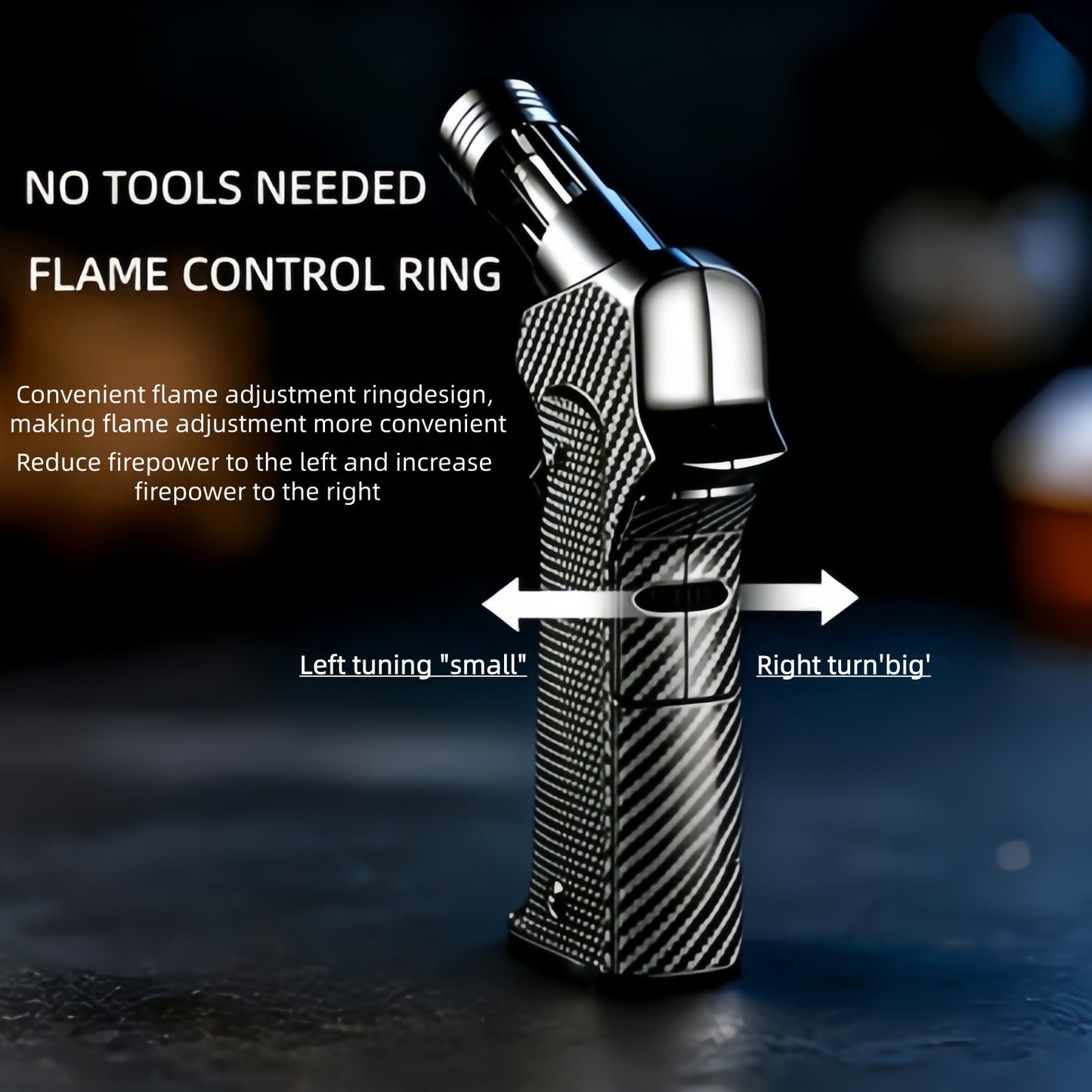 1300 ℃ high-temperature spray gun lighter (excluding butane gas), direct red flame spray gun lighter, windproof butane lighter