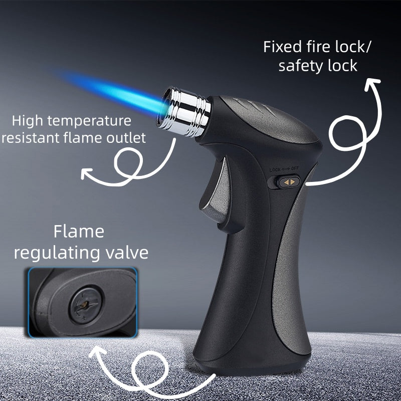 (Excluding butane gas), handheld spray gun lighter, straight jet spray gun lighter, windproof blue flame lighter, butane lighter
