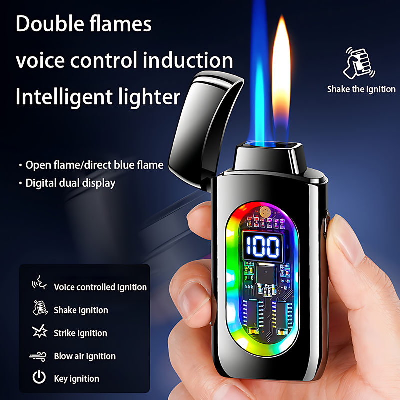 (Excluding butane gas), dual flame lighter, intelligent ignition lighter, windproof lighter, butane lighter