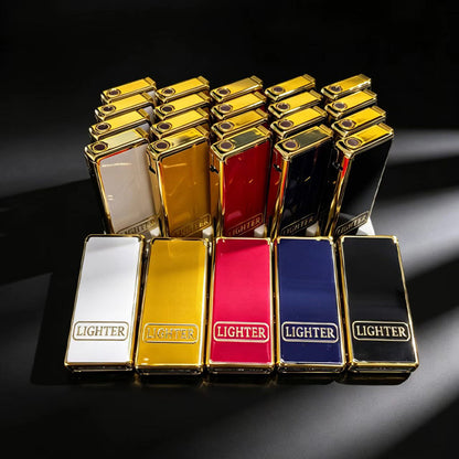 25-Pack Metal Windproof Lighters, High-End Durable Butane Lighter Set, Blue Flame Windproof Lighter, Portable, Adjustable Flame Size, Inflatable, Suitable for Families And Friends, Suitable for Festivals, Supermarkets, Camping