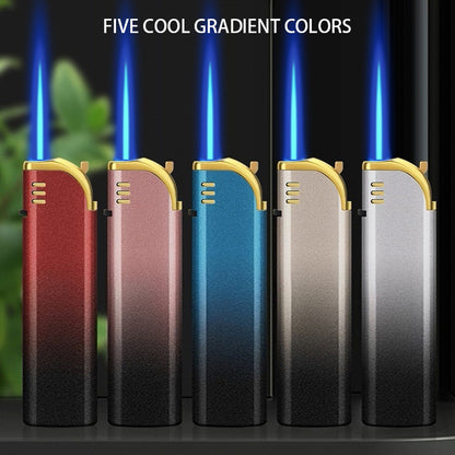 25 Pack Butane Lighter, Windproof Straight Blue Flame, Metal Body Lighter, Lightweight And Portable Lighter, Adjustable Flame Size,, Suitable for Precise Ignition, Outdoor Camping, Family, Wedding, Candle Parties