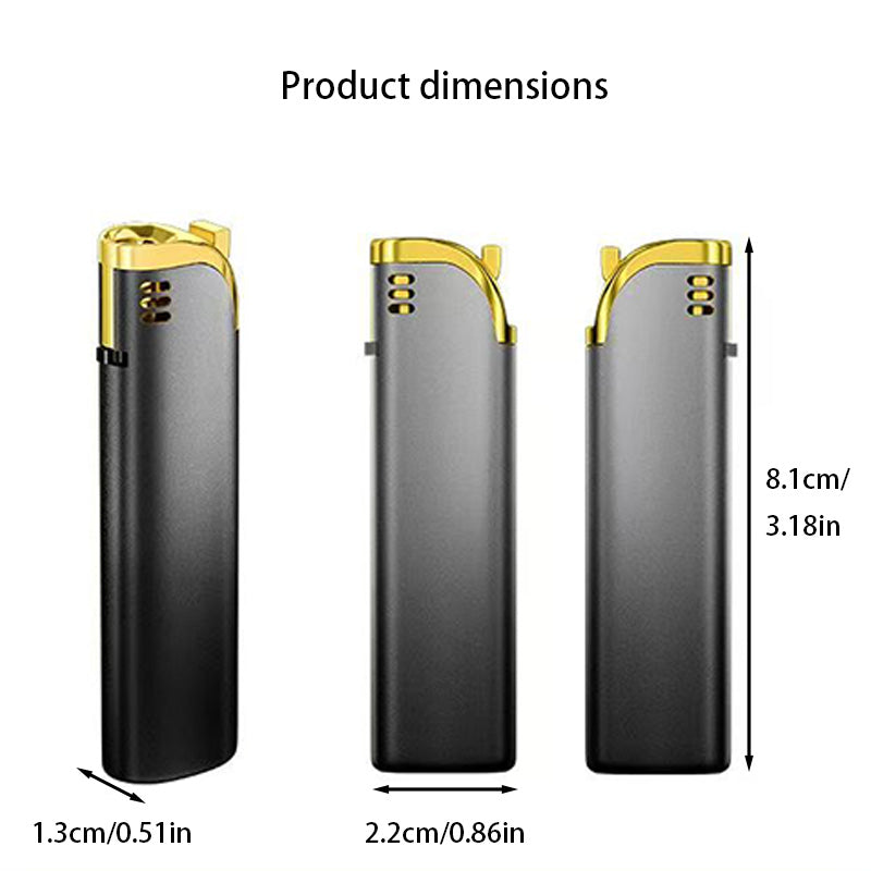 25 Pack Butane Lighter, Windproof Straight Blue Flame, Metal Body Lighter, Lightweight And Portable Lighter, Adjustable Flame Size,, Suitable for Precise Ignition, Outdoor Camping, Family, Wedding, Candle Parties