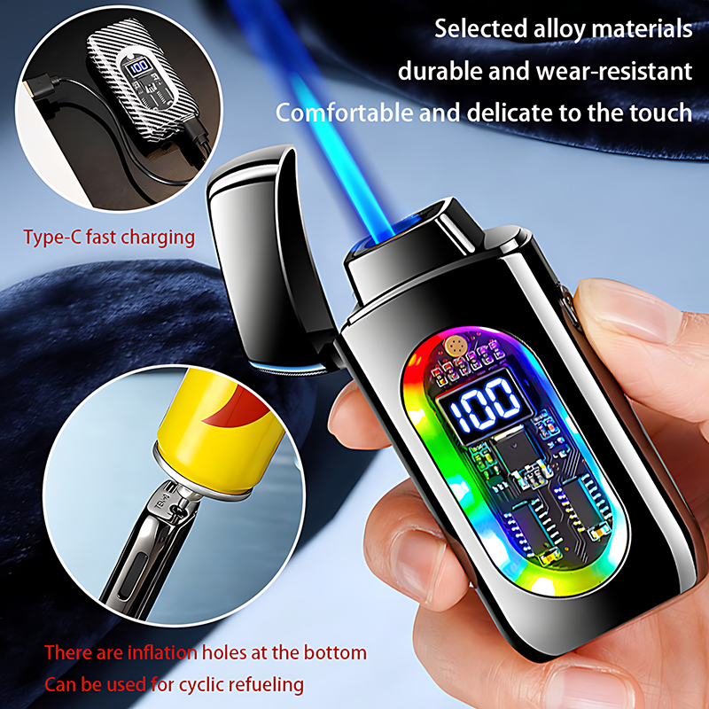 (Excluding butane gas), dual flame lighter, intelligent ignition lighter, windproof lighter, butane lighter