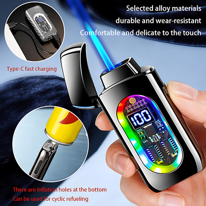 (Excluding butane gas), dual flame lighter, intelligent ignition lighter, windproof lighter, butane lighter