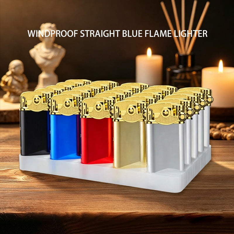 25pcs Butane Lighter Set, Lighter Set, Windproof Design, Instant Ignition, Adjustable Flame Size, Refillable And Adjustable Pocket Lighter, Suitable for Home, Camping Gear, Outdoor And Travel, A Good Gift for Men And Women