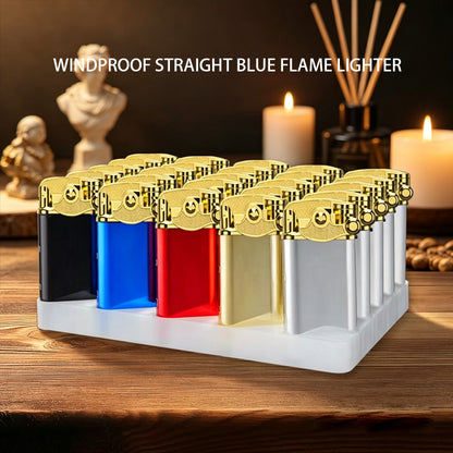 25pcs Butane Lighter Set, Lighter Set, Windproof Design, Instant Ignition, Adjustable Flame Size, Refillable And Adjustable Pocket Lighter, Suitable for Home, Camping Gear, Outdoor And Travel, A Good Gift for Men And Women