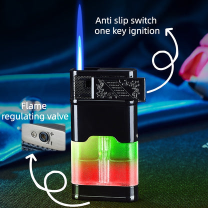 (Excluding butane gas), windproof lighter, straight blue flame lighter, lighter, butane lighter