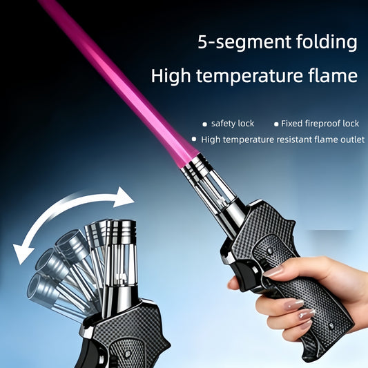 1300 ℃ high-temperature spray gun lighter (excluding butane gas), direct red flame spray gun lighter, windproof butane lighter