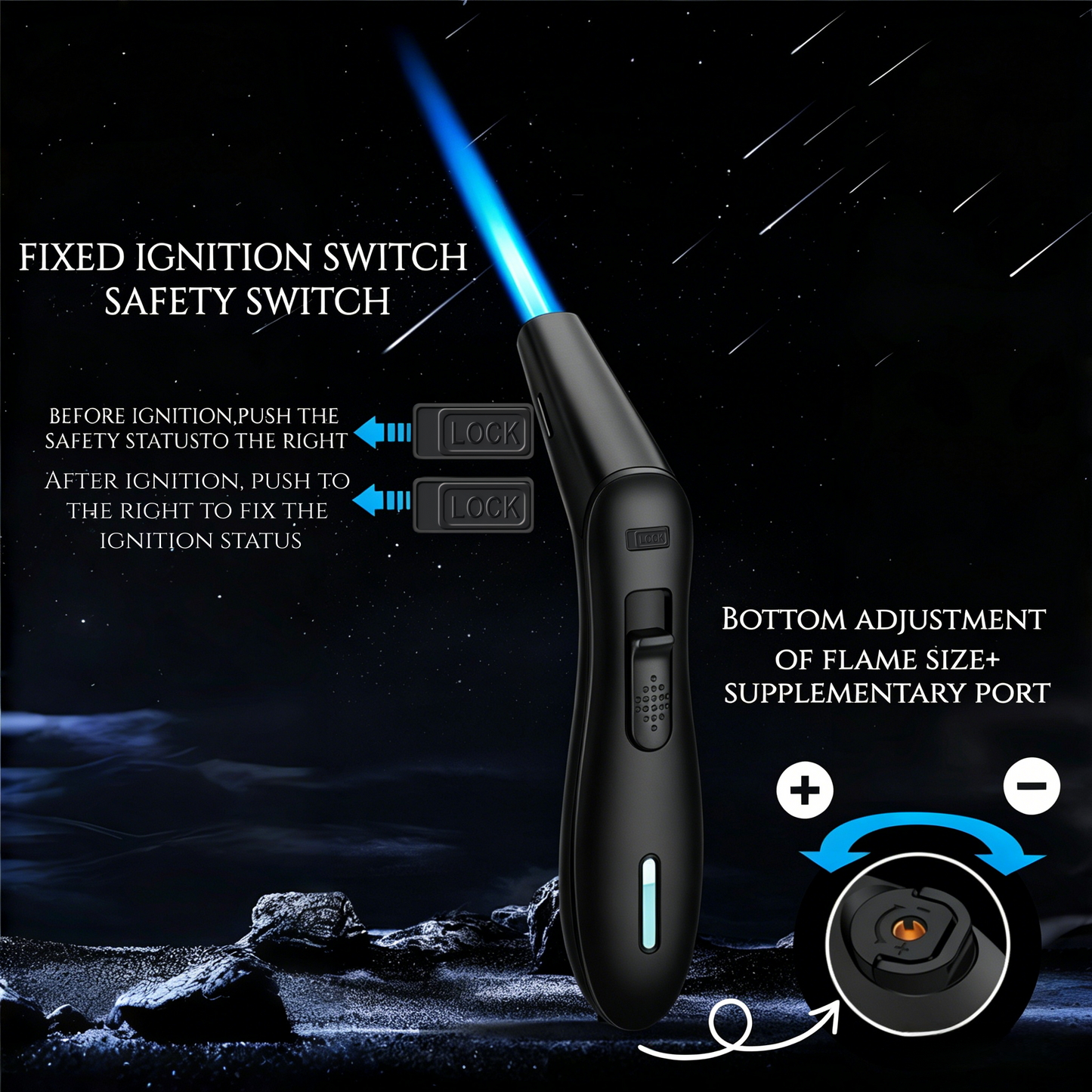 (Excluding butane gas), 1300 ° C high-temperature lighter, blue flame spray gun lighter, butane windproof lighter