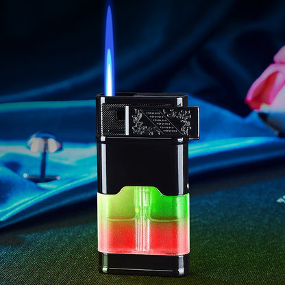 (Excluding butane gas), windproof lighter, straight blue flame lighter, lighter, butane lighter