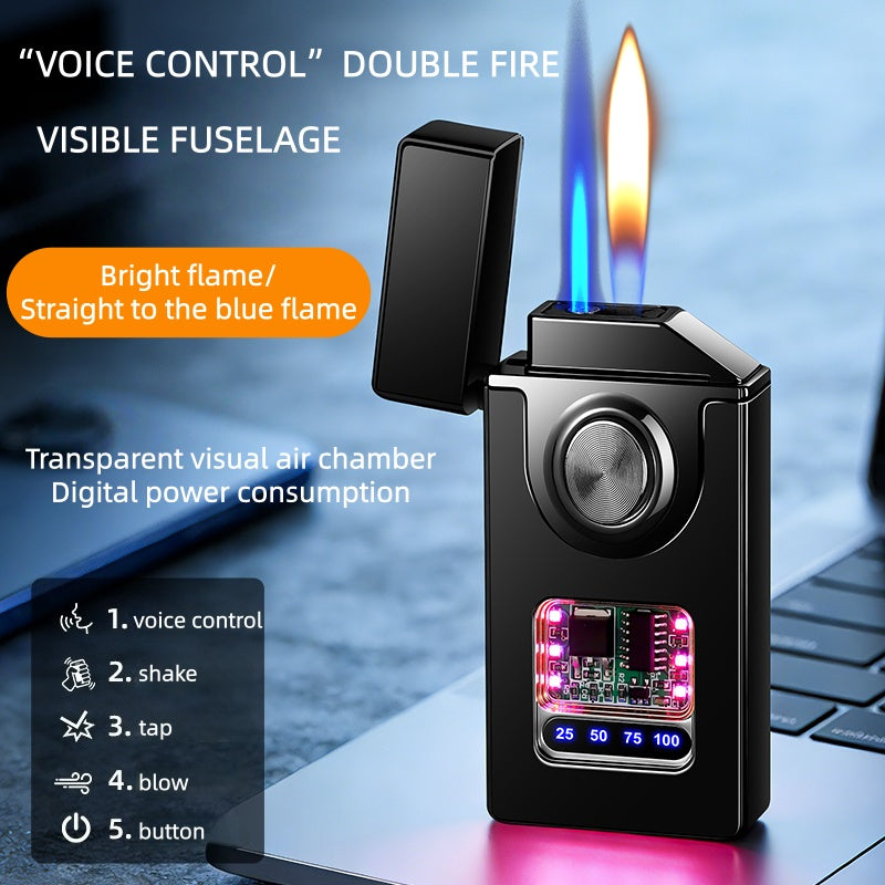 (Excluding butane gas), intelligent lighter, voice controlled dual flame lighter, candle lighter, butane lighter