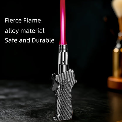 1300 ℃ high-temperature spray gun lighter (excluding butane gas), direct red flame spray gun lighter, windproof butane lighter